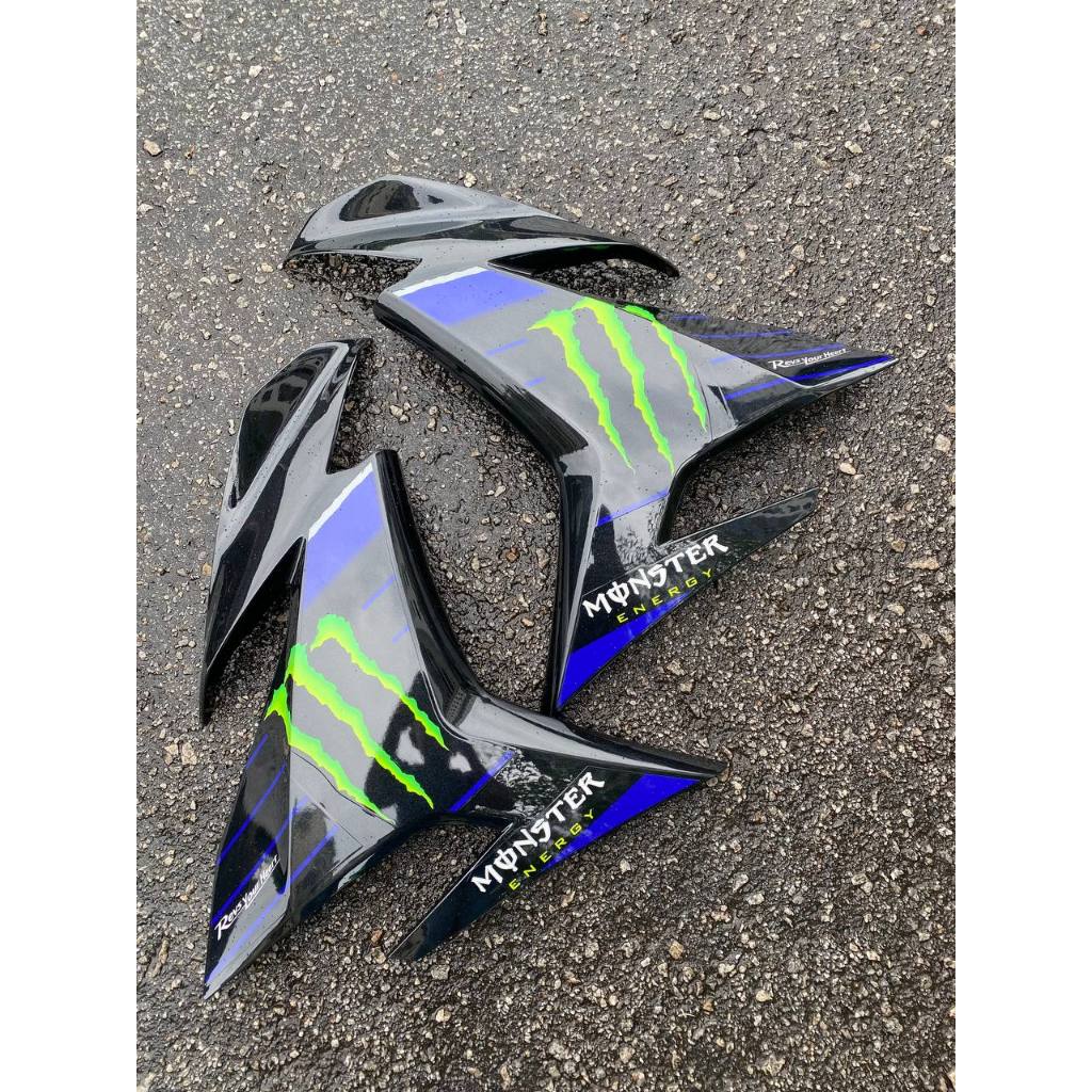 COVERSET Y15 Y15ZR V1 V2 MONSTER ENERGY STRIPE TAMPAL TANAM CLEAR DOCTOR MMATE VELOZI BODYSET YAMAHA