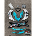 COVERSET BODYSET NVX 155 NVX155 V2 YAMAHA CS6 MS1 CYAN SILVER AEROX EDITION VELOZI SIAP TANAM NVX-V2-ARX-1
