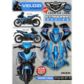 Y16 V1 V2 COVERSET Y16ZR PBMJ BLACK STANDARD DESIGN ORIGINAL VELOZI YAMAHA SIAP TANAM READY STOK