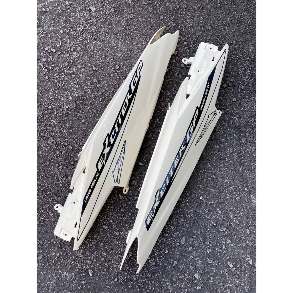 YAMAHA LC LC135 V6 V7 CREAMY WHITE EXCITER GP - COVERSET BODYSET SIAP TANAM ORIGINAL VELOZI WITH COVER METER