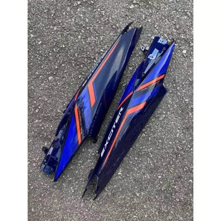 COVERSET YAMAHA BODYSET LC 135 V4 V5 V6 EXCITER 2021 BLUE STRIPE TANAM FREE EMBLEM OEM VELOZI L6-ECT-4