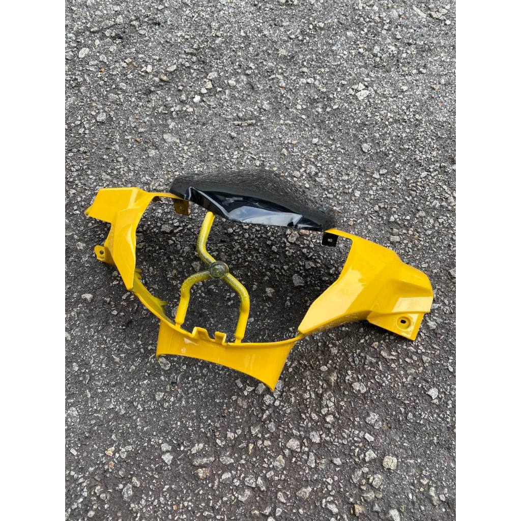 COVERSET BODYSET YAMAHA LC LC135 V6 V7 YELLOW BLACK KUNING HITAM STRIPE TANAM CODE 004 DOCTOR EDITION OEM