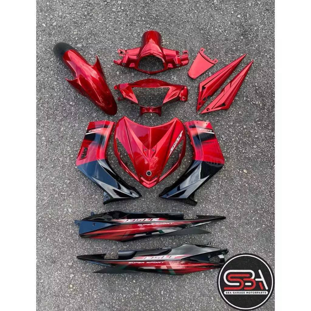 STICKER STRIPE BODY SET / COVERSET LC135 V1 DRMK MAROON 1ST EDITION ORIGINAL MORITAKA YAMAHA NO 1