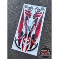 STICKER BODY SET / COVER SET LC 135 V1 MORITAKA SET BATIK MERAH RED YAMAHA ORIGINAL EXTREME SPIRIT NO 5