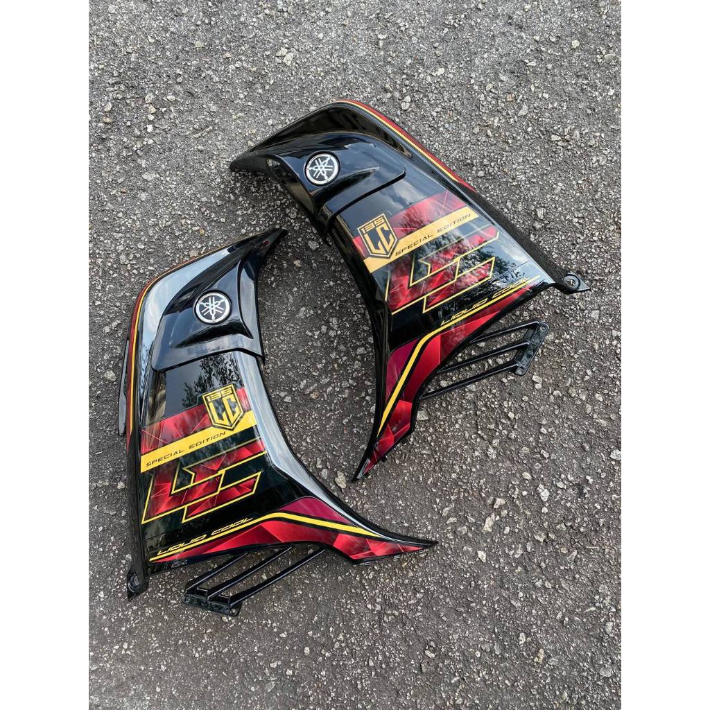 COVERSET BODYSET YAMAHA LC LC135 V6 V7 DPRME METALIC BLACK RED TITAN L6-ST-14 SIAP TANAM VELOZI DOCTOR 054