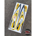 STICKER STRIPE BODY SET / COVERSET 125Z MORITAKA KUNING SABIT ORIGINAL YAMAHA