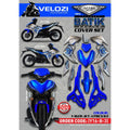 Y16 V1 V2 COVERSET Y16ZR BIRU SILVER BATIK VPBC5 S3 Y16-B-3 ORIGINAL VELOZI YAMAHA SIAP TANAM READY STOK