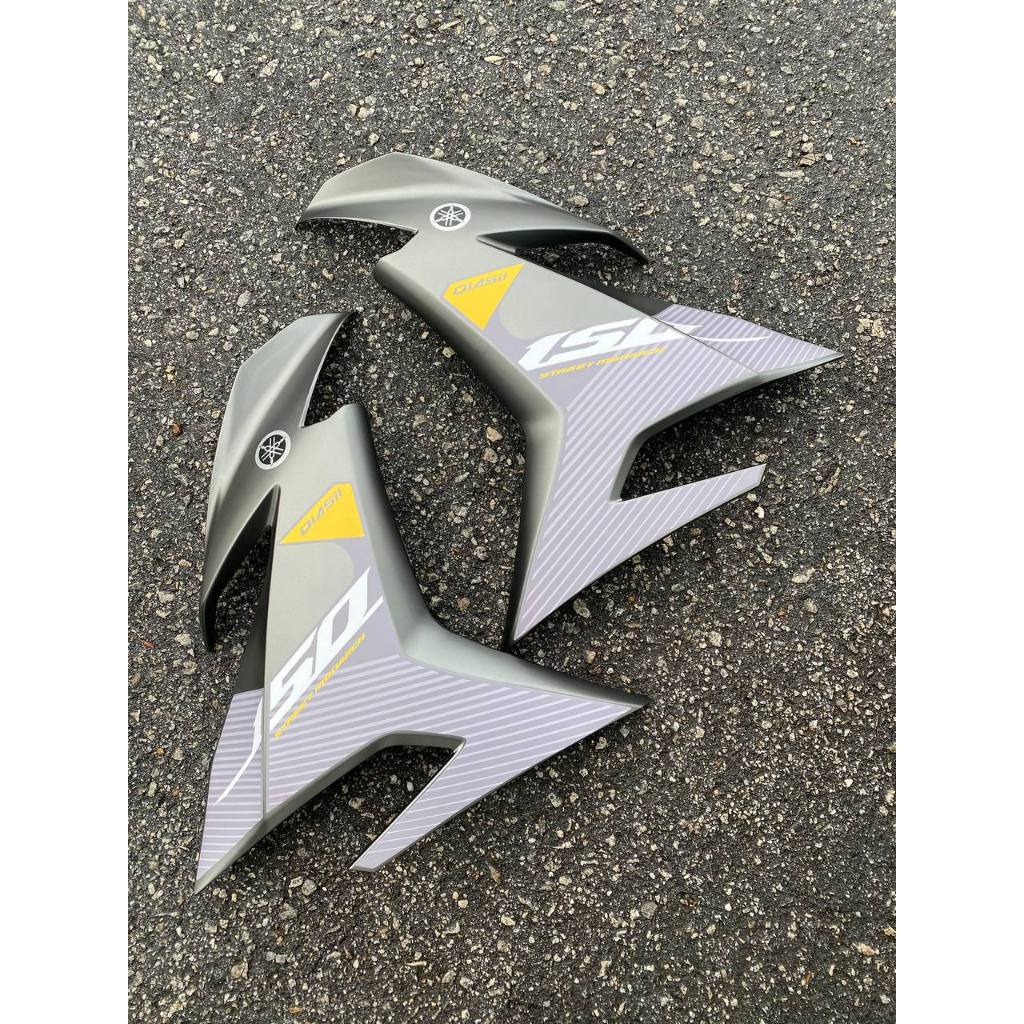 COVER SET Y15ZR SNIPER GREY MATT YELLOW 2021 COVERSET PREMIUM EDITION BODYSET Y15ZR Y15 YSUKU V1 V2 NEW ORIGINAL VELOZI