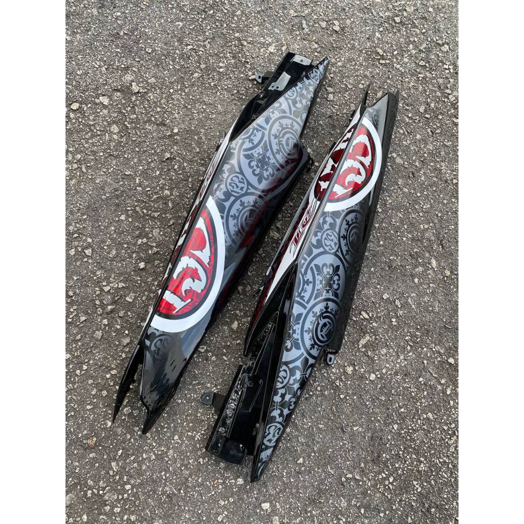 COVERSET BODYSET LC LC135 V2 HITAM MERAH BLACK BATIK STANDARD MM-08 STRIPE SIAP TAMPAL YAMAHA M MATE VERSION