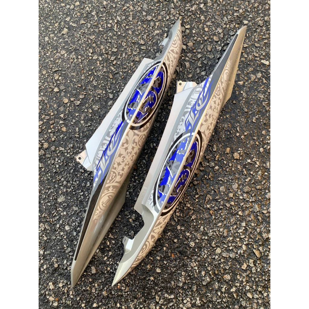 COVERSET BODYSET LC135 LC V8 DR BLUE BIRU BATIK 044 FUEL INJECTION FI YAMAHA SIAP TANAM DOCTOR OEM