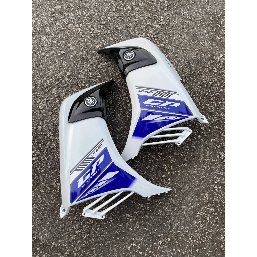 COVERSET BODYSET YAMAHA LC LC135 V2 V6 V7 EXCITER GP BIRU PUTIH STRIPE TANAM VELOZI EDITION ECT-GP-6