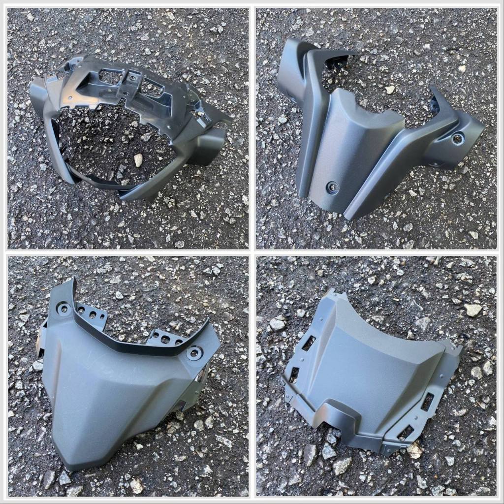 INNER PANEL LENGKAP ORIGINAL YAMAHA Y16 V1 V2 ABS HLY / DOCTOR COMPLETE SET COVER HITAM MATTE BLACK / KILAT 17 ITEMS