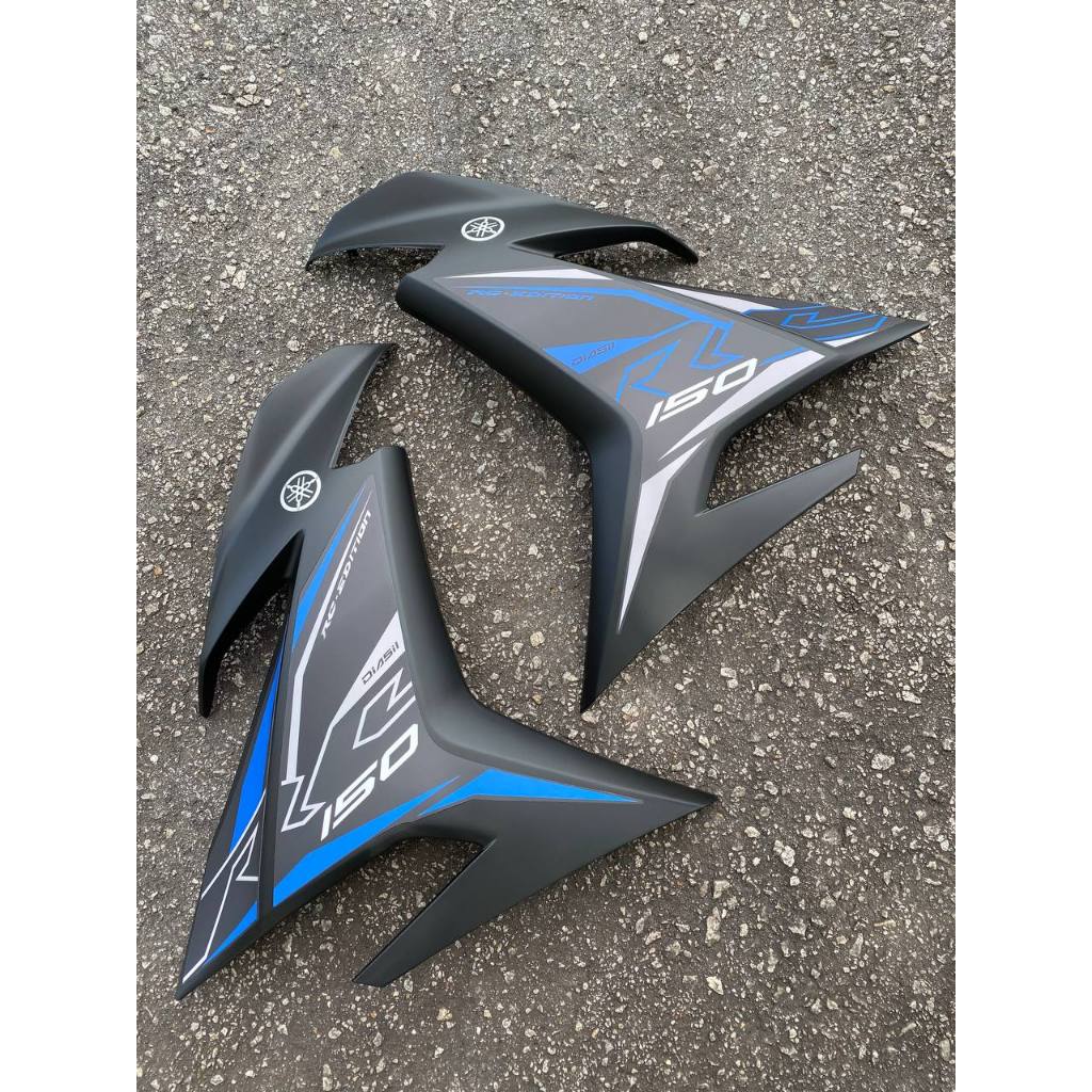 COVERSET BODYSET Y15 Y15ZR V2 EXCITER RC BLACK HITAM 2019 ORIGINAL EQUIPMENT MANUFACTURER OEM SIAP TANAM