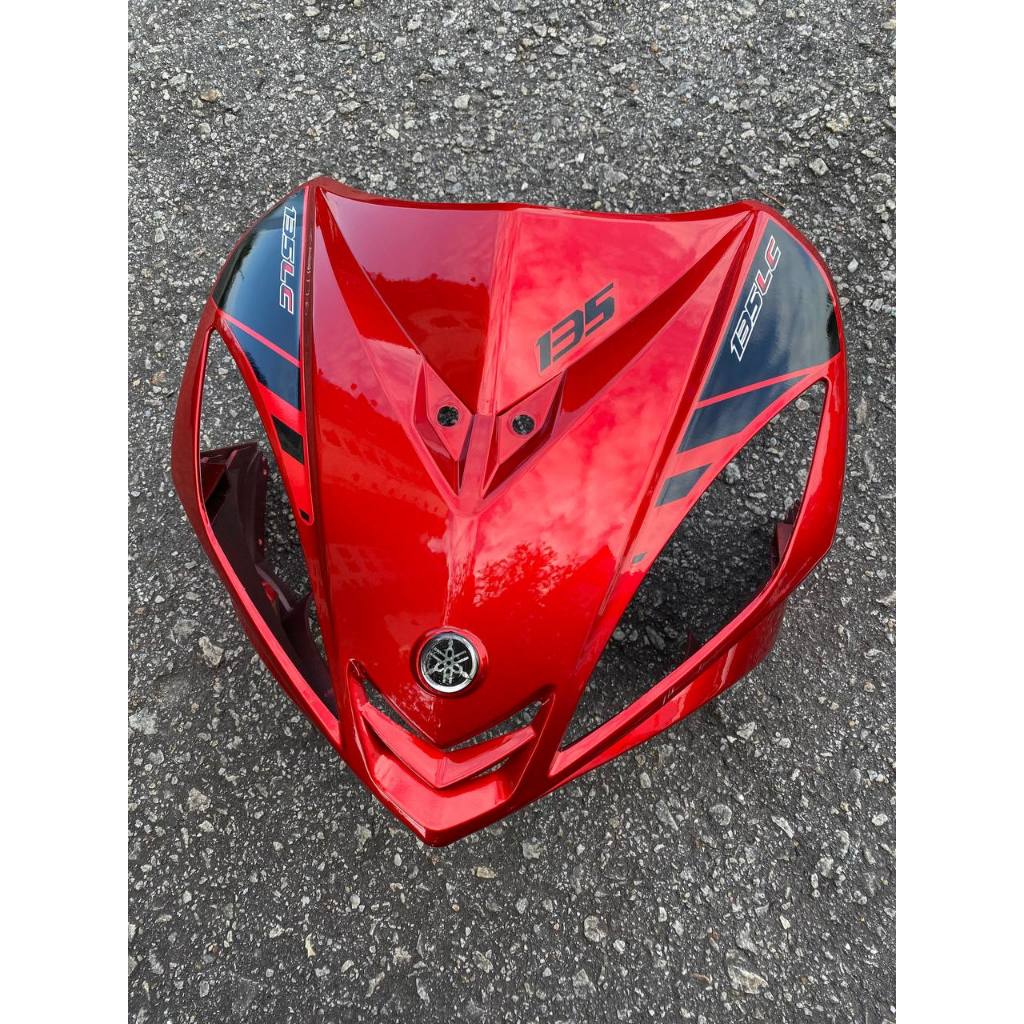 COVERSET BODYSET YAMAHA LC135 LC 135 V1 RM7 MERAH BLACK BATMAN ( L1-BM-2 ) STRIPE SIAP TAMPAL VELOZI
