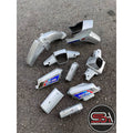 COVERSET BODYSET EX5 DREAM HONDA COVERSET SILVER BLUE CHROME LIMITED EDITION COMPLETE ORIGINAL MADE IN MALAYSIA