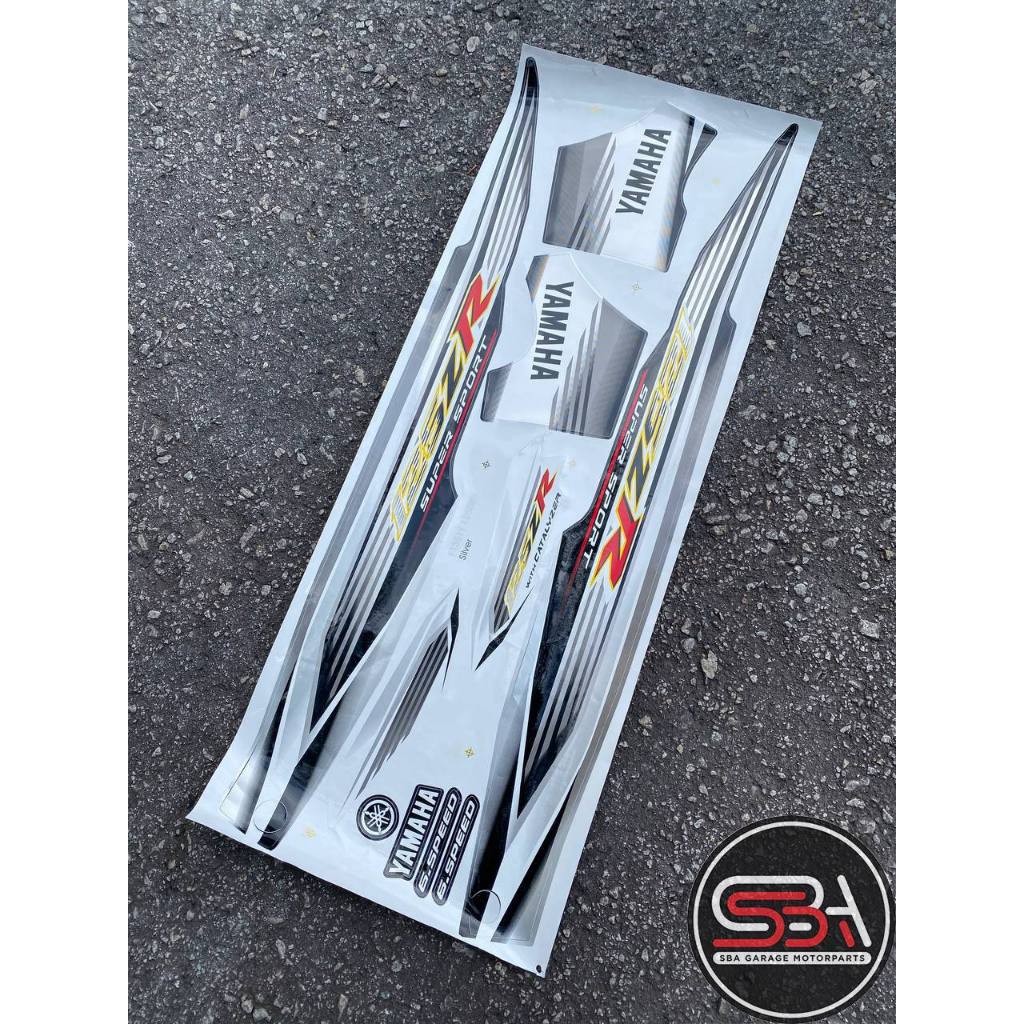 STICKER BODY SET / COVERSET MALAYSIA 125Z MORITAKA SILVER ROBOT ZR YAMAHA ORIGINAL