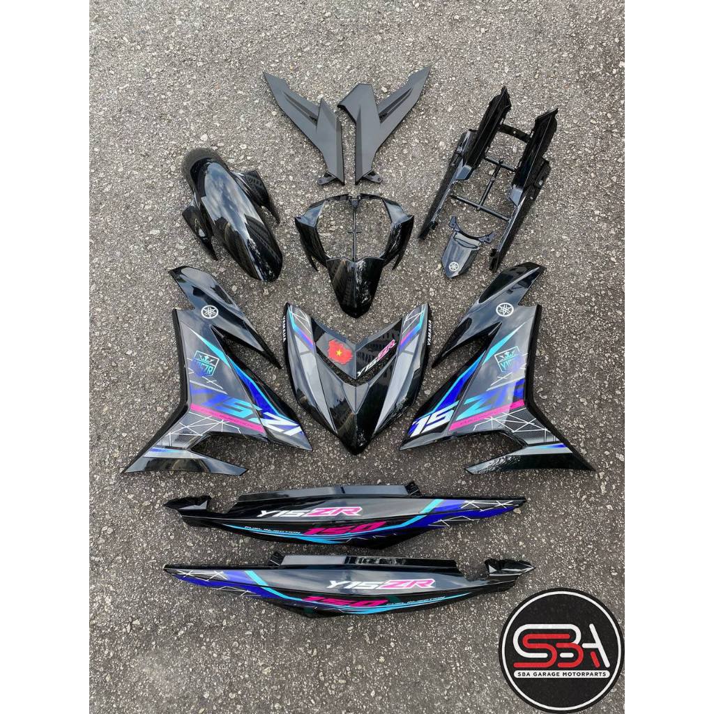 COVERSET BODYSET YAMAHA Y Y15 Y15ZR V1 V2 DR SP BLACK VIETNAM EDITION DOCTOR 021 SIAP TANAM