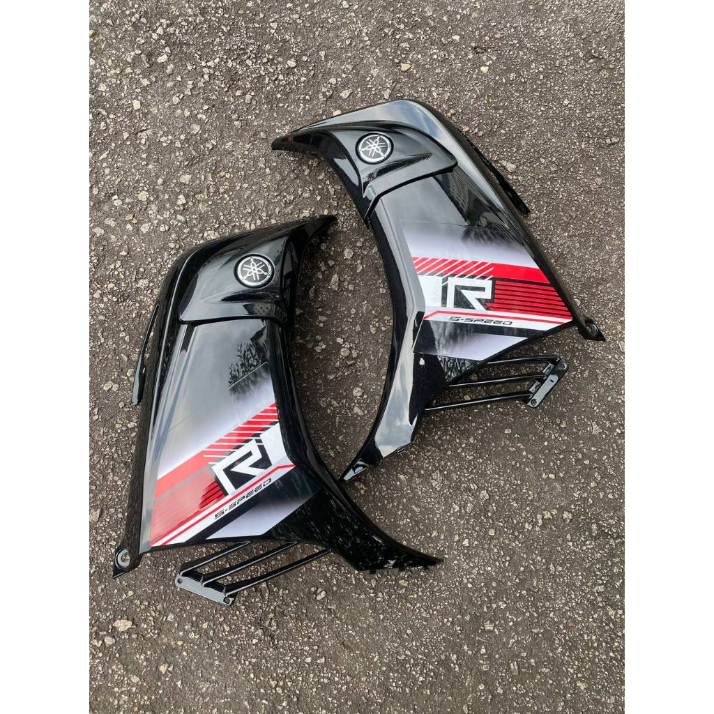 MALIBU COVERSET YAMAHA LC LC135 V2 EXCITER R RM7 BLACK RED HITAM MERAH BODYSET SIAP TANAM VELOZI WITH COVER METER