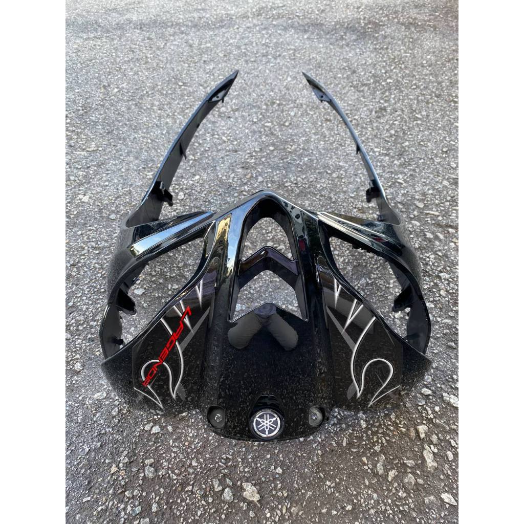 COVERSET BODYSET LAGENDA SRL 115 Fi DOCTOR BLACK HITAM FIRE 001 SIAP TANAM FREE EMBLEM DADA