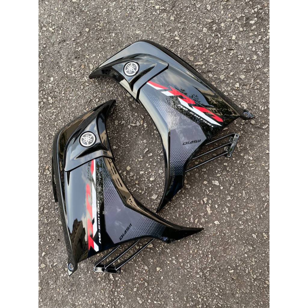 YAMAHA LC LC135 V6 V7 MATELIC BLACK RC HITAM MERAH COVERSET BODYSET SIAP TANAM VELOZI DOCTOR 009 L6-RC-1
