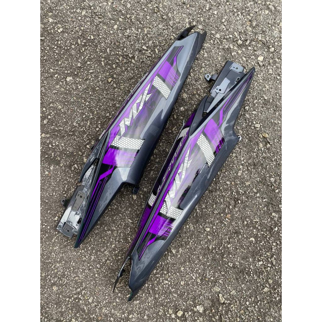 YAMAHA LC LC135 V6 V7 JUPITER MX KING PURPLE GREY DESIGN COVERSET BODYSET SIAP TANAM VELOZI WITH COVER METER