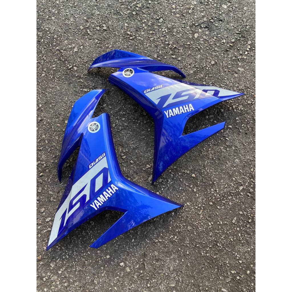 COVERSET BODYSET YAMAHA EXCITER GP BIRU DPBMC DESIGN 2021 Y15 Y15ZR YSUKU V2 FREE EMBLEM TIMBUL VELOZI E8