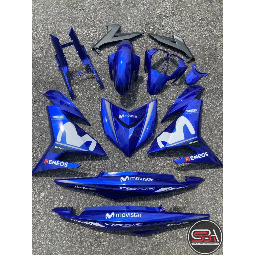 STICKER / STRIPE BODY SET / COVERSET MOVISTAR Y15ZR MORITAKA BIRU BLUE (M) WHITE YAMAHA ORIGINAL