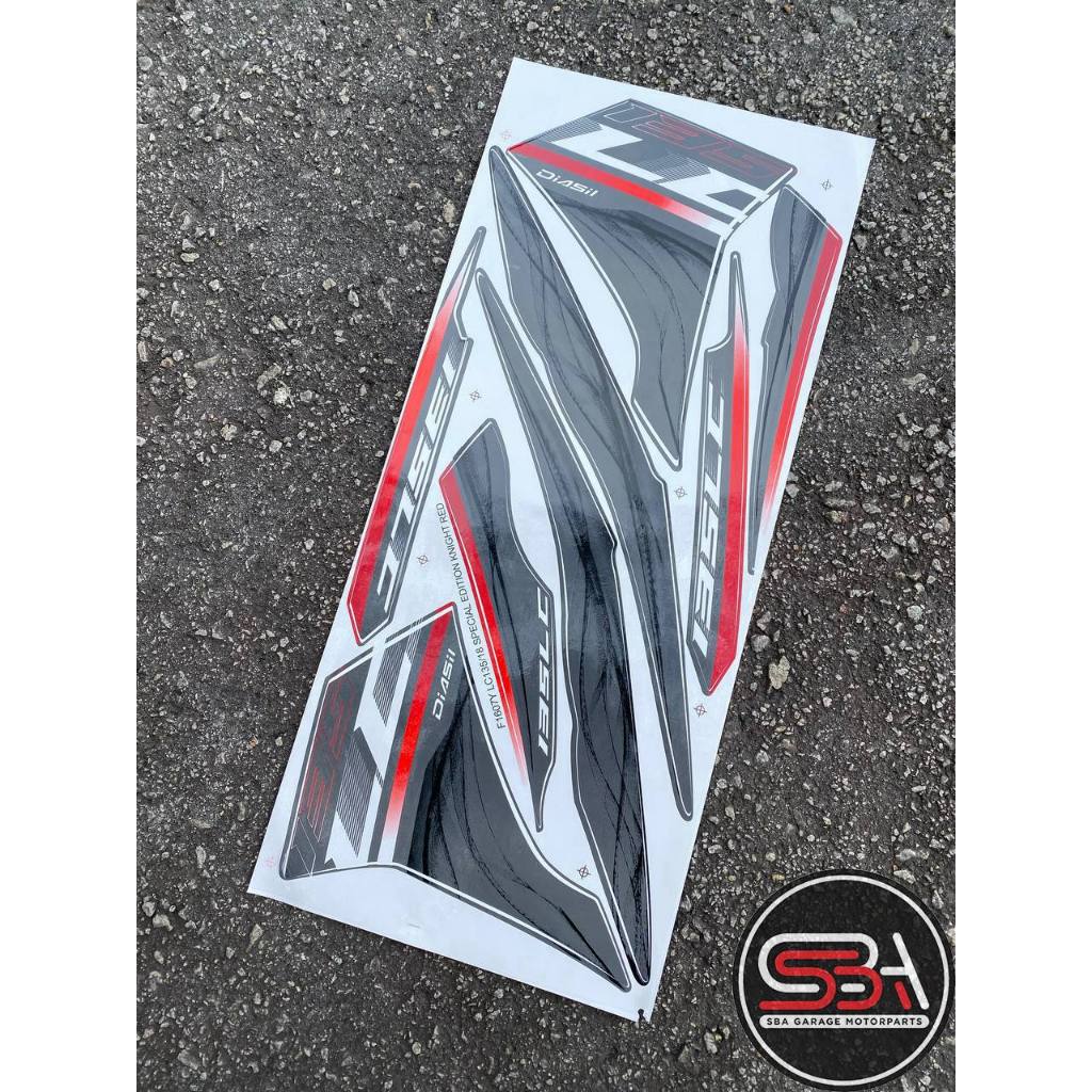 LC 135 V2 TO V7 KNIGHT RED SE YAMAHA MORITAKA NO 18 BODYSET COVERSET STRIPE STICKER