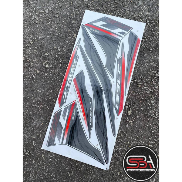 STICKER STRIPE COVERSET BODYSET LC 135 V2 HINGGA V7 KNIGHT RED SE YAMAHA MORITAKA NO 18