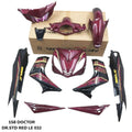 COVERSET BODYSET YAMAHA LC LC135 V1 DPRME RED TITAN LE SE 032 DOCTOR STRIPE TANAM VELOZI EDITION
