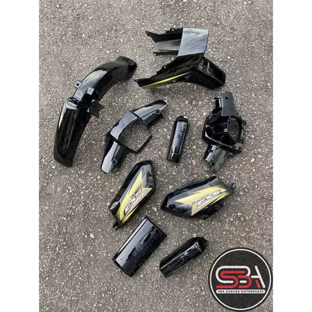 COVERSET BODYSET ORIGINAL BOON SIEW HONDA BSH EX5 DREAM BLACK HITAM COLOUR SET COMPLETE ORIGINAL 100% HONDA