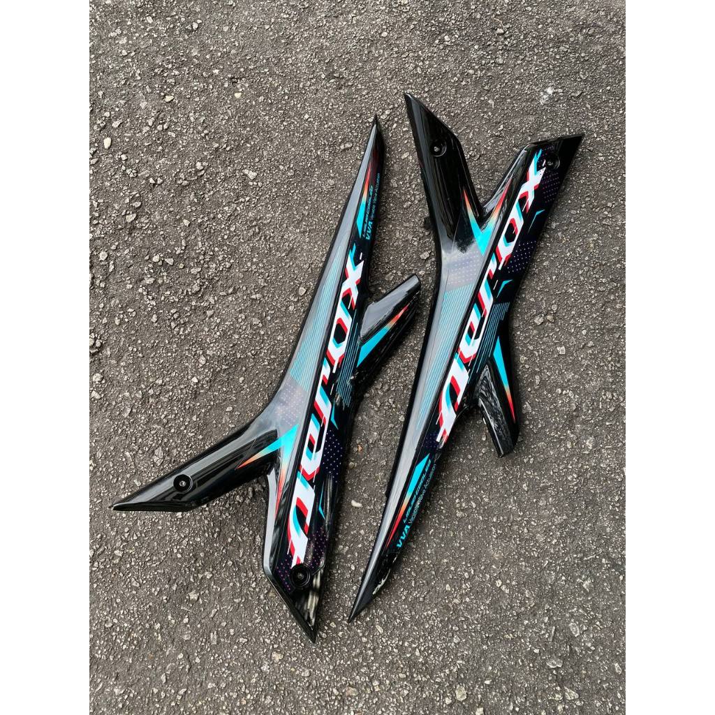 COVERSET BODYSET NVX 155 NVX155 V2 YAMAHA CS6 MS1 CYAN SILVER AEROX EDITION VELOZI SIAP TANAM NVX-V2-ARX-1
