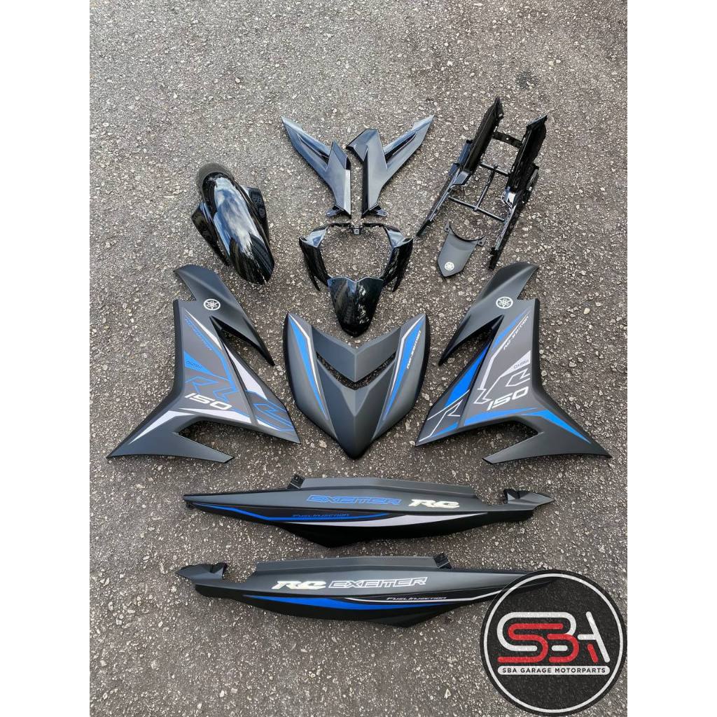 COVERSET BODYSET Y15 Y15ZR V2 EXCITER RC BLACK HITAM 2019 ORIGINAL EQUIPMENT MANUFACTURER OEM SIAP TANAM