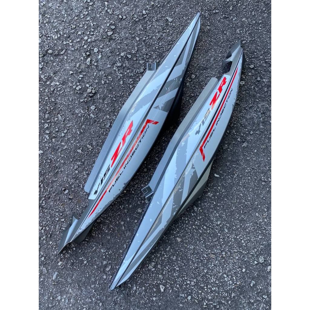 COVERSET BODYSET YAMAHA Y15 Y15ZR V1 V2 SILKY CRYSTAL WHITE GREY MATT MRLBORO SIAP TAMPAL VELOZI 2024