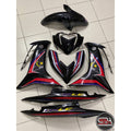 COVERSET BODYSET LC135 LC V8 5 MILLIONTH ROLL OUT 5MRO HITAM BLACK FUEL INJECTION FI YAMAHA SIAP TANAM VELOZI L8-5MRO-2