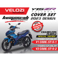 COVERSET Y15ZR CHAMELEON PURPLE 2023 SPECIAL EDITION PREMIUM BODYSET Y15ZR Y15 YSUKU V1 V2 ORIGINAL VELOZI