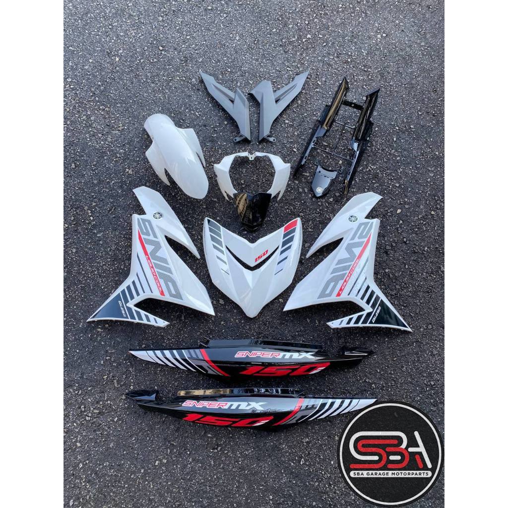 COVERSET Y15ZR Y15 V1 V2 SNIPER MX BLACK WHITE SIAP TANAM ORIGINAL VELOZI PREMIUM BODYSET SMX1