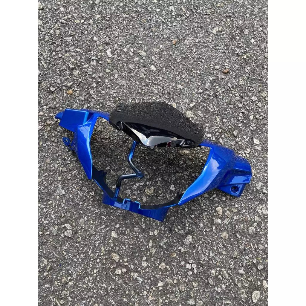 COVERSET YAMAHA BODYSET LC 135 V4 V5 V6 EXCITER 2021 BLUE STRIPE TANAM FREE EMBLEM OEM VELOZI L6-ECT-4