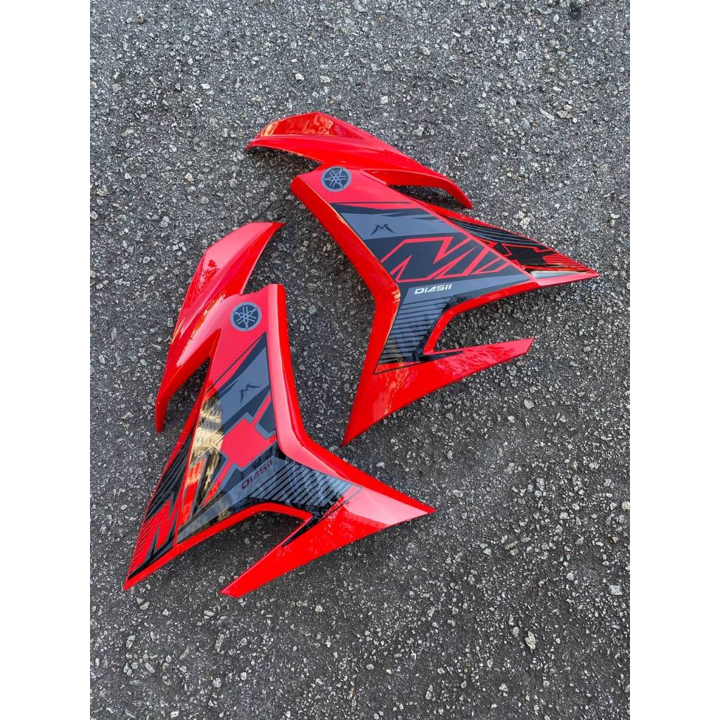 COVER SET Y15ZR V1 V2 MX KING RED SUN 2021 TANAM COVERSET PREMIUM EDITION BODYSET Y15 YSUKU NEW ORIGINAL VELOZI MXK1