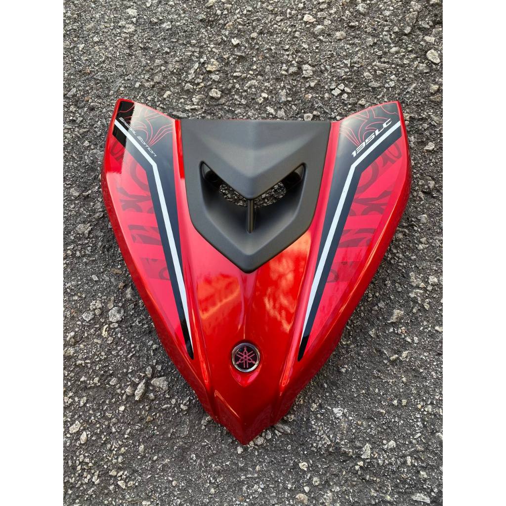 COVERSET YAMAHA ORIGINAL SIAP TAMPAL LC135 LC V6 MERAH RM7 STRIPE FIERY RED SE ORIGINAL HONG LEONG HLY 100%