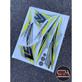 STICKER / STRIPE COVERSET / COVER SET LC V4 V5 LEMON SILVER MORITAKA YAMAHA ORIGINAL