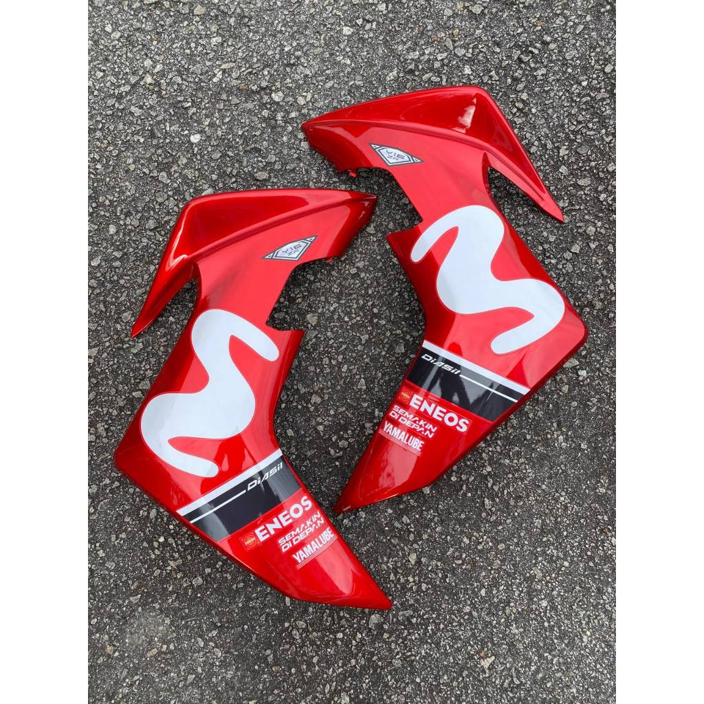 Y16 COVERSET Y16ZR RM7 6WM MOVISTAR MERAH M PUTIH Y16-M4 ORIGINAL VELOZI YAMAHA SIAP TANAM READY STOK