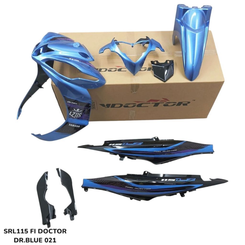 COVERSET BODYSET OEM SET LAGENDA SRL 115 / 115Z FI BABY BLUE 021 DBSB BIRU LAUT DOCTOR YAMAHA
