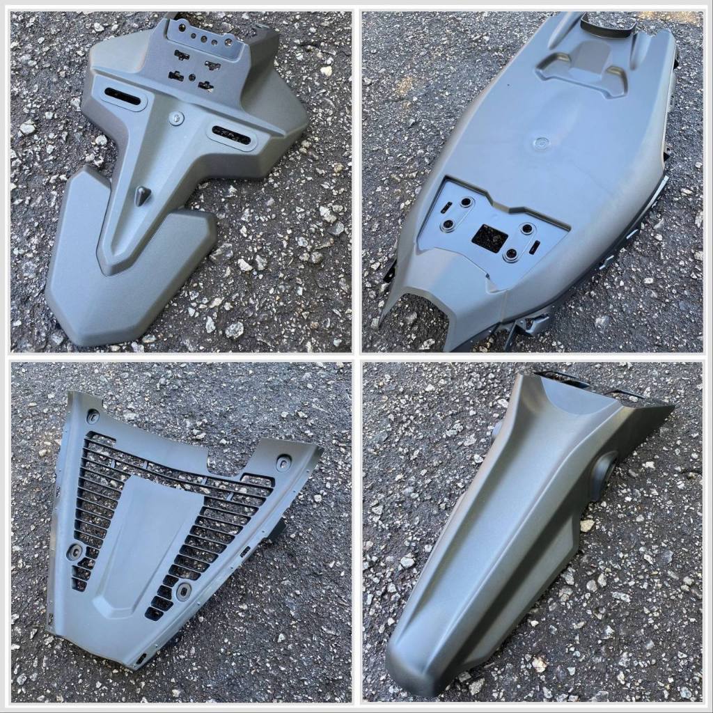INNER PANEL LENGKAP ORIGINAL YAMAHA Y16 V1 V2 ABS HLY / DOCTOR COMPLETE SET COVER HITAM MATTE BLACK / KILAT 17 ITEMS