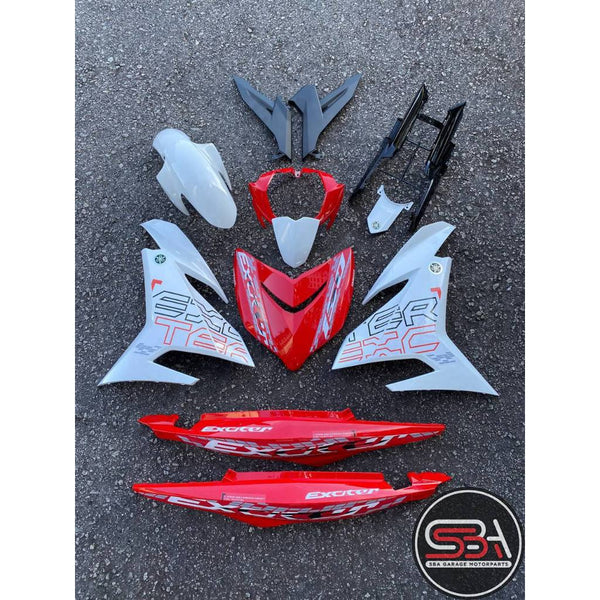 COVER SET Y15ZR V1 V2 EXCITER AEROX ARX1 RED SUN WHITE MERAH PUTIH SIAP TANAM COVERSET Y15ZR YSUKU NEW ORIGINAL VELOZI