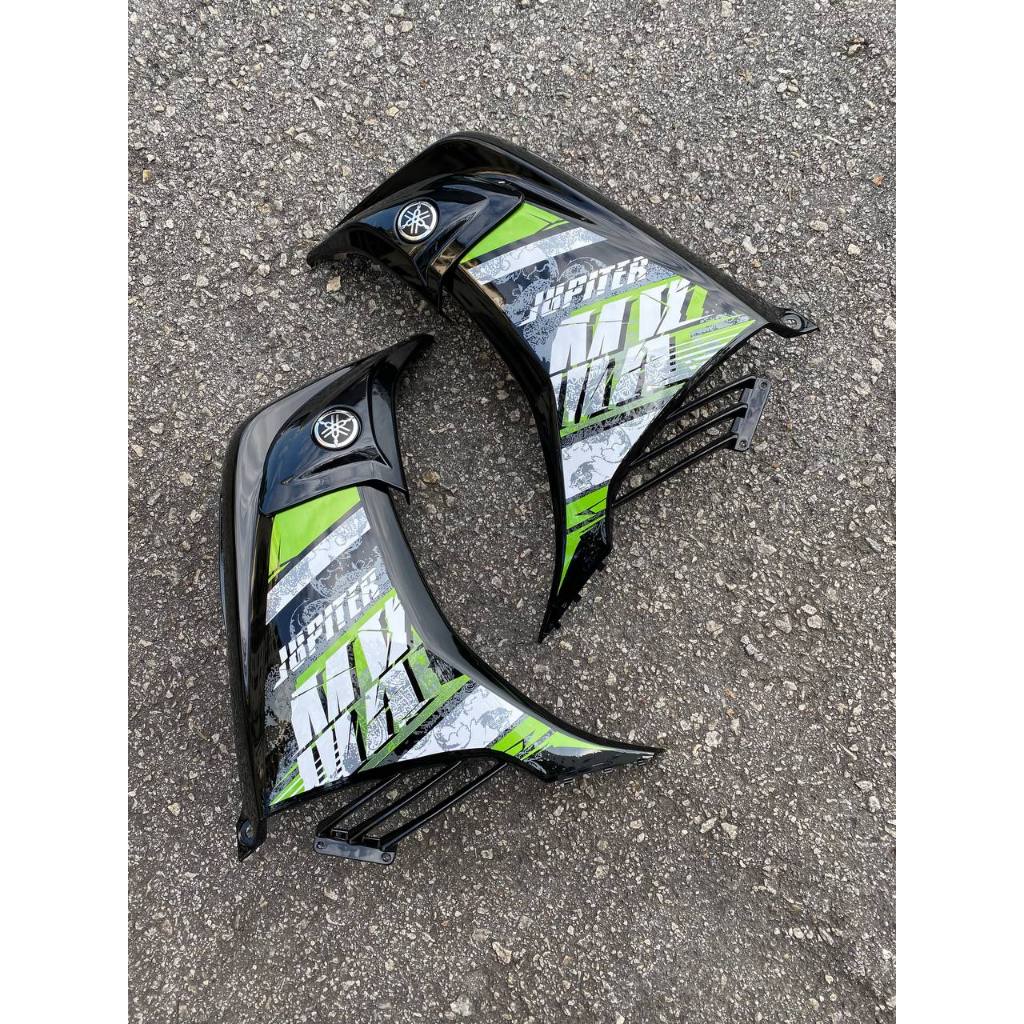 COVERSET YAMAHA LC LC135 V2 JUPITER MX APPLE GREEN WHITE L2-JMX-B-1 BODYSET SIAP TANAM VELOZI WITH COVER METER
