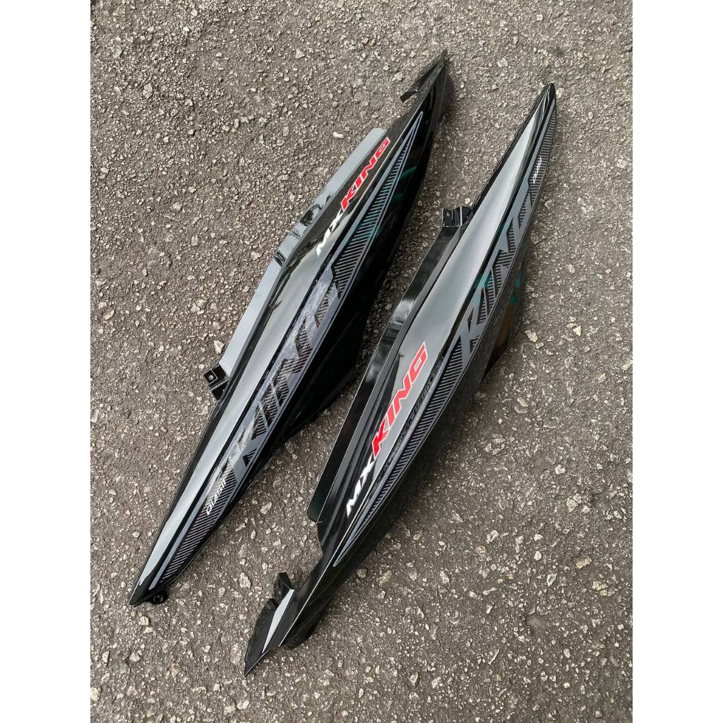 COVER SET Y15ZR V1 V2 MX KING METALIC BLACK HITAM LINE MERAH TANAM COVERSET PREMIUM EDITION YSUKU ORIGINAL VELOZI
