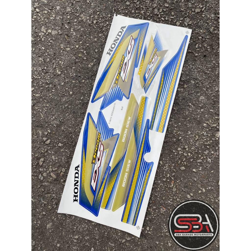 STICKER COVERSET EX5 DREAM BSH MORITAKA HONDA STANDARD COLOUR