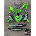 COVERSET BODYSET YAMAHA Y15 Y15ZR V1 V2 GREEN HIJAU DR DOCTOR 044 SIAP TANAM