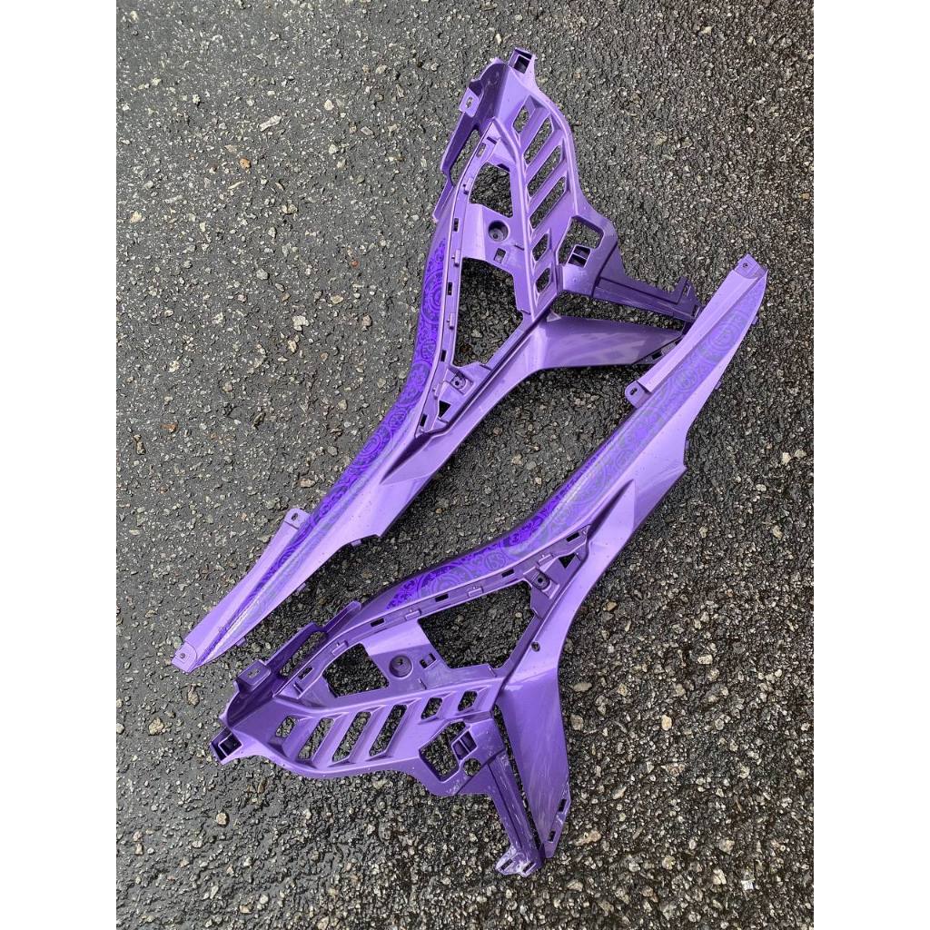 Y16 V1 V2 COVERSET Y16ZR PURPLE SILVER BPM1 S3 BATIK Y16-B-4 ORIGINAL VELOZI YAMAHA SIAP TANAM READY STOK